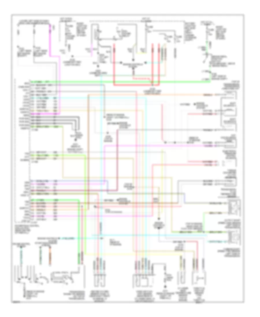 2.3L, AT Wiring Diagram, Except Hybrid for Ford Escape 2007