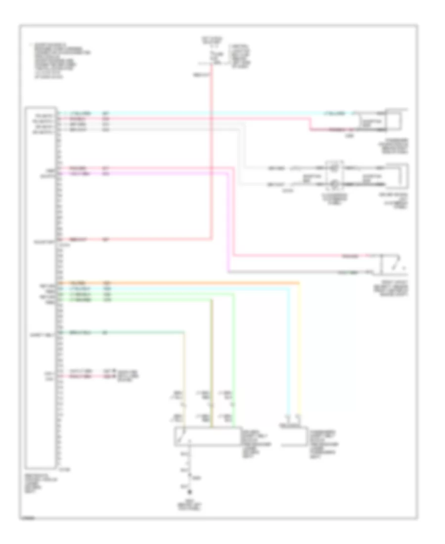 Supplemental Restraints Wiring Diagram for Ford Econoline E150 2008
