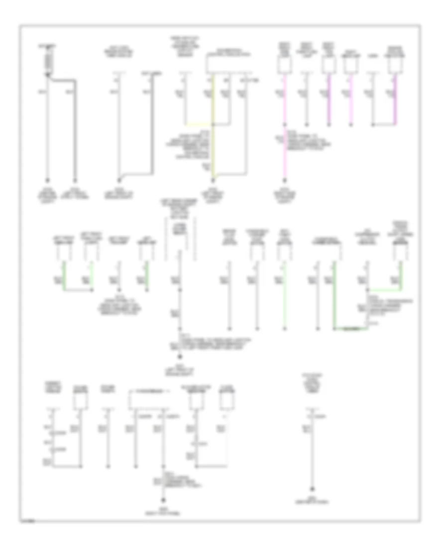Ground Distribution Wiring Diagram 1 of 3 for Ford Focus S 2011