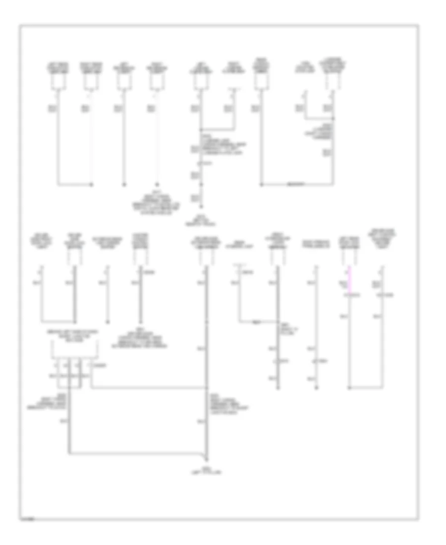 Ground Distribution Wiring Diagram 3 of 3 for Ford Focus S 2011