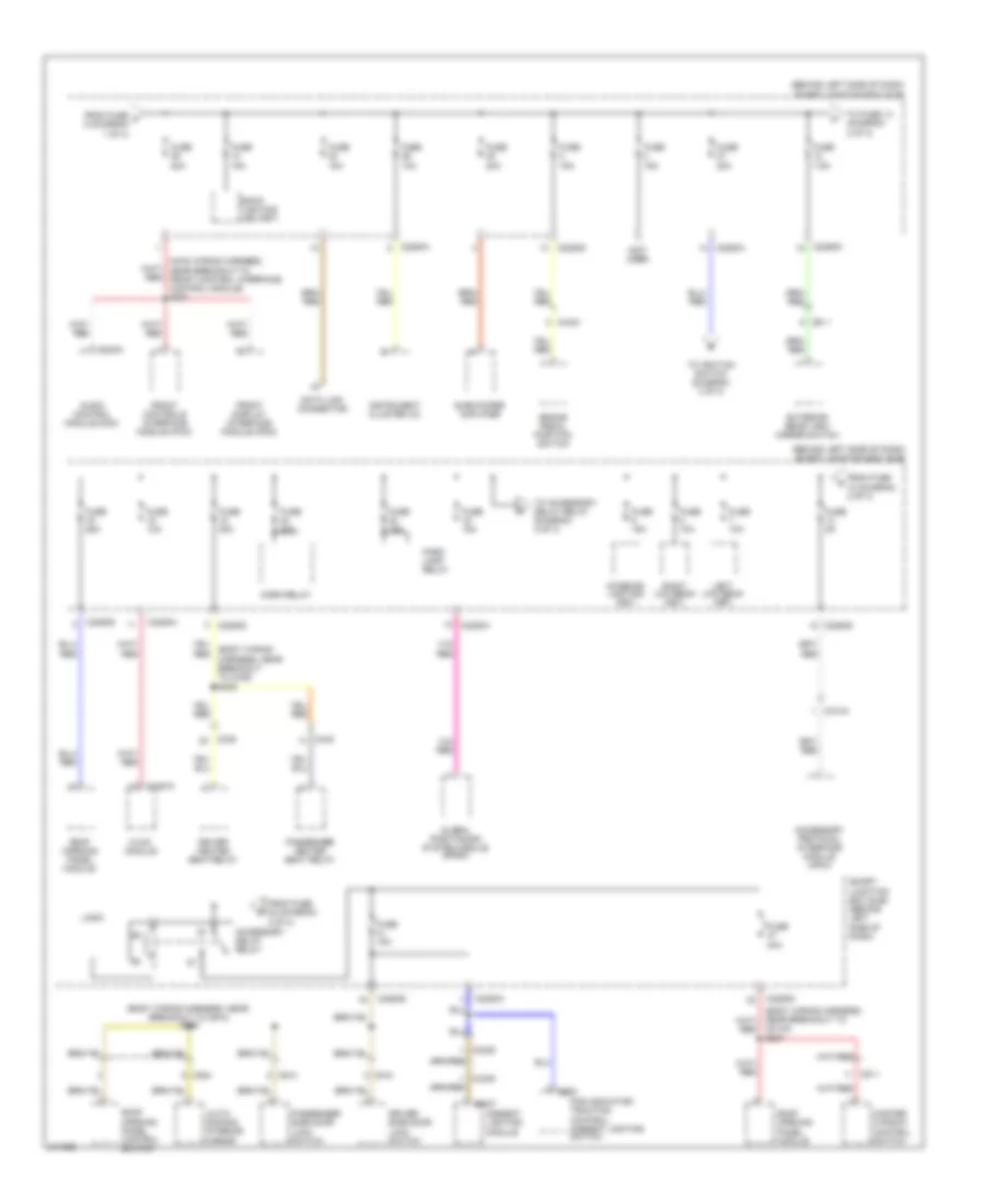 Power Distribution Wiring Diagram (2 of 3) for Ford Focus S 2011