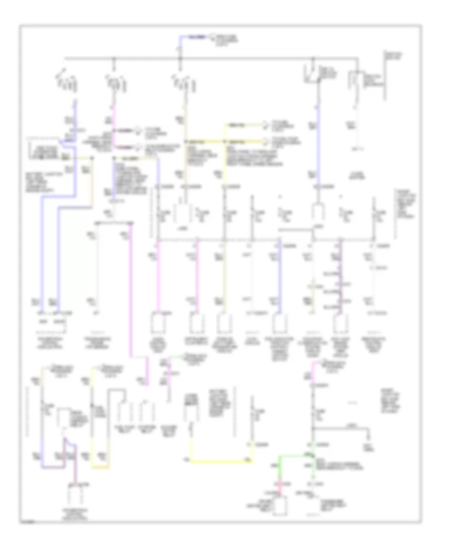Power Distribution Wiring Diagram 3 of 3 for Ford Focus S 2011