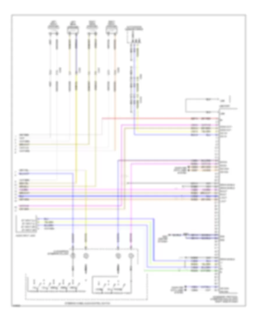 SYNC Radio Wiring Diagram 2 of 2 for Ford Focus S 2011