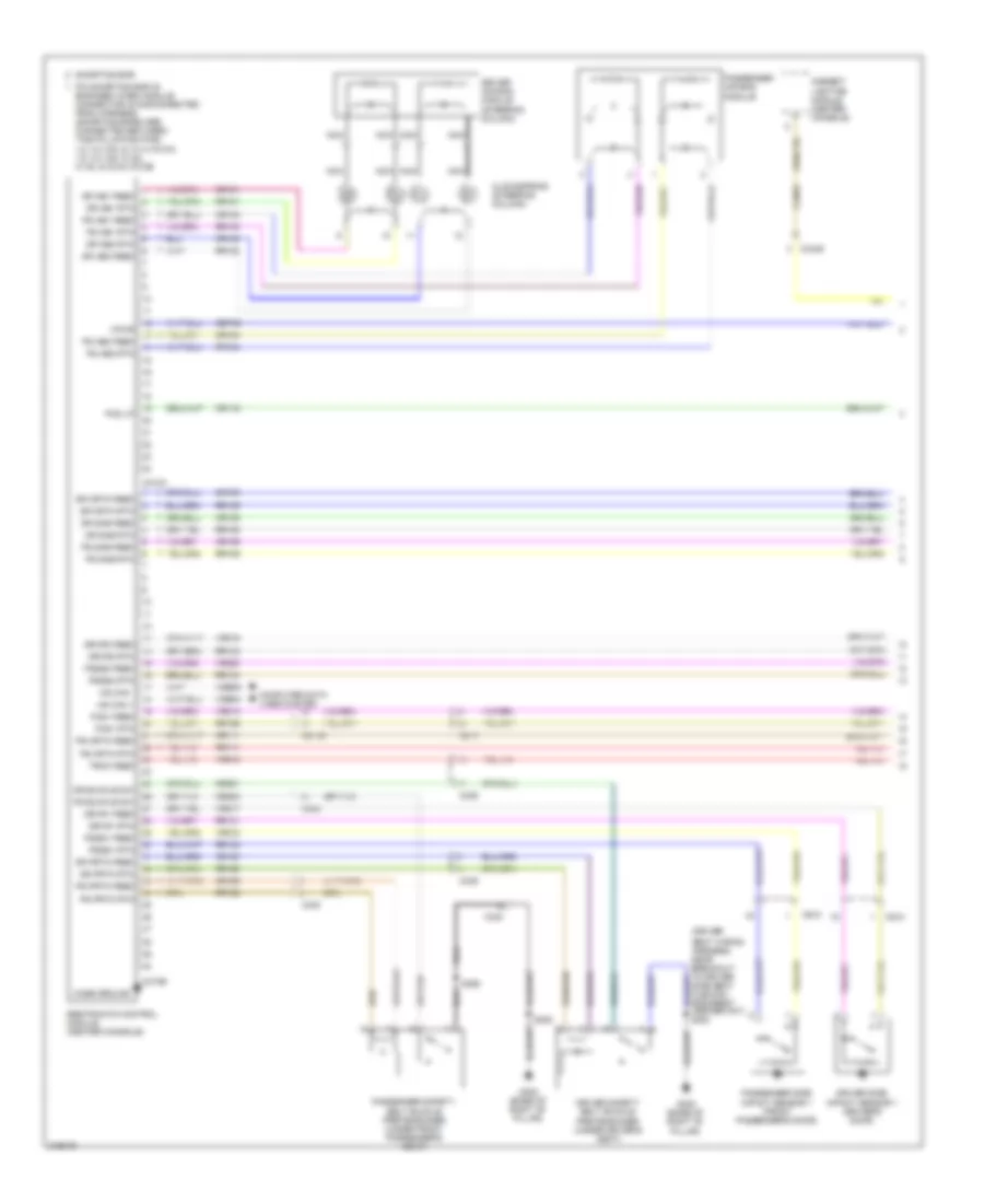 Supplemental Restraints Wiring Diagram 1 of 2 for Ford Focus S 2011