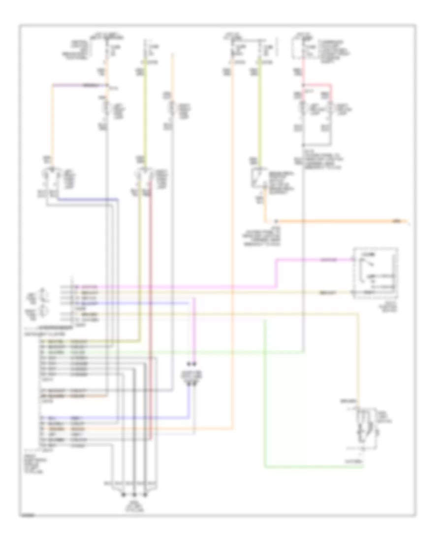 Exterior Lamps Wiring Diagram 1 of 2 for Ford Thunderbird 2005