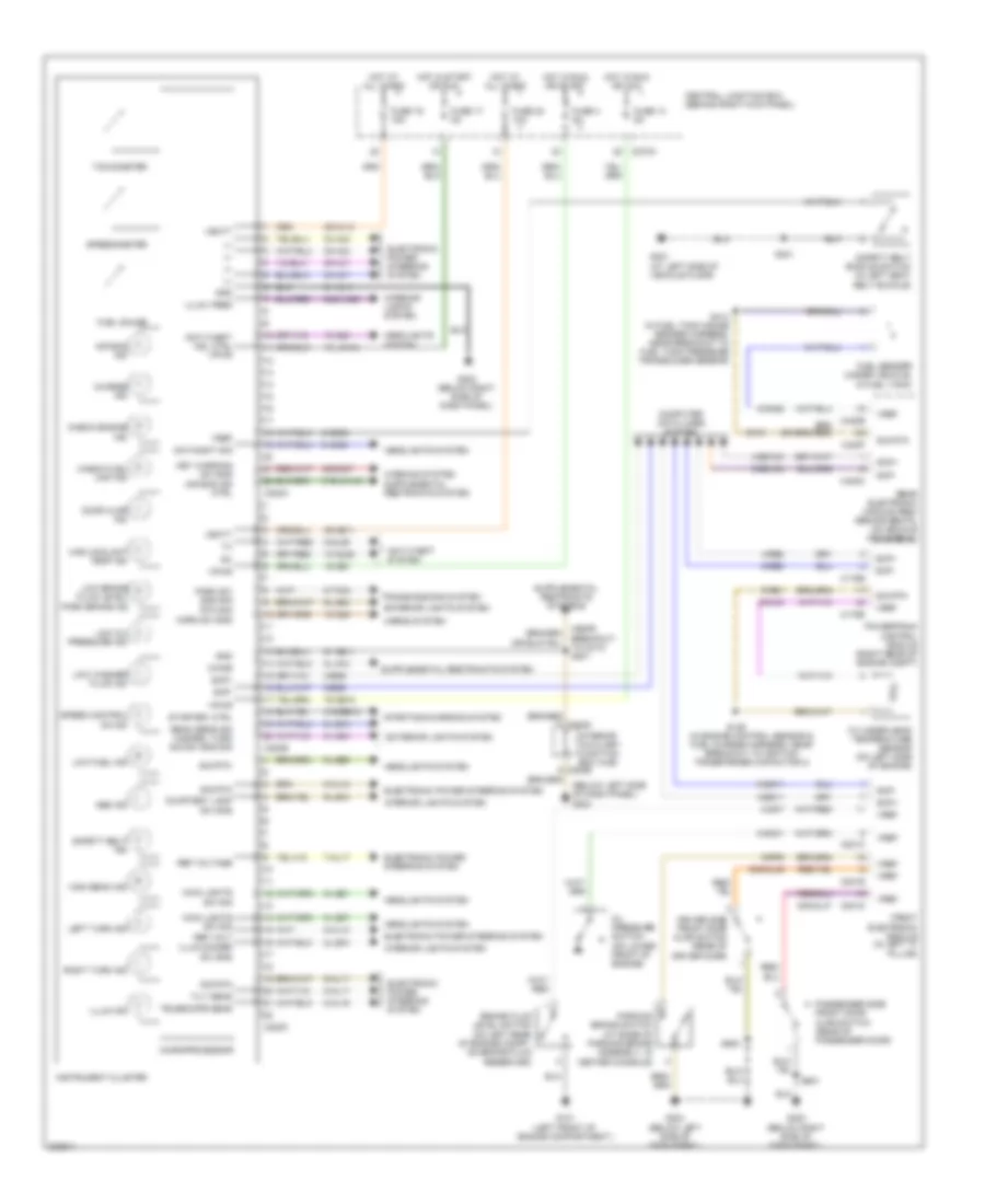 Instrument Cluster Wiring Diagram for Ford Thunderbird 2005