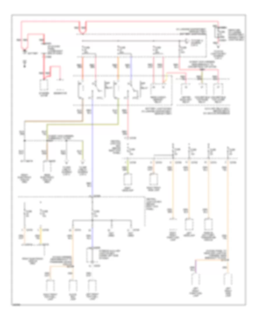 Power Distribution Wiring Diagram 1 of 4 for Ford Thunderbird 2005