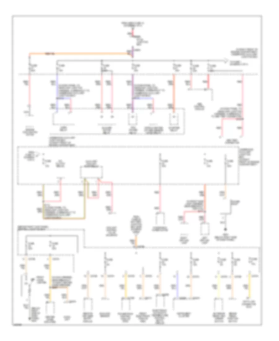 Power Distribution Wiring Diagram 3 of 4 for Ford Thunderbird 2005