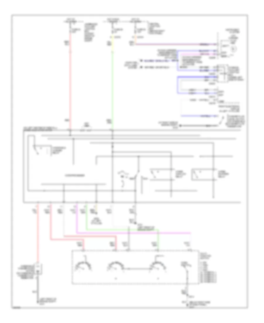 Wiper Washer Wiring Diagram for Ford Thunderbird 2005