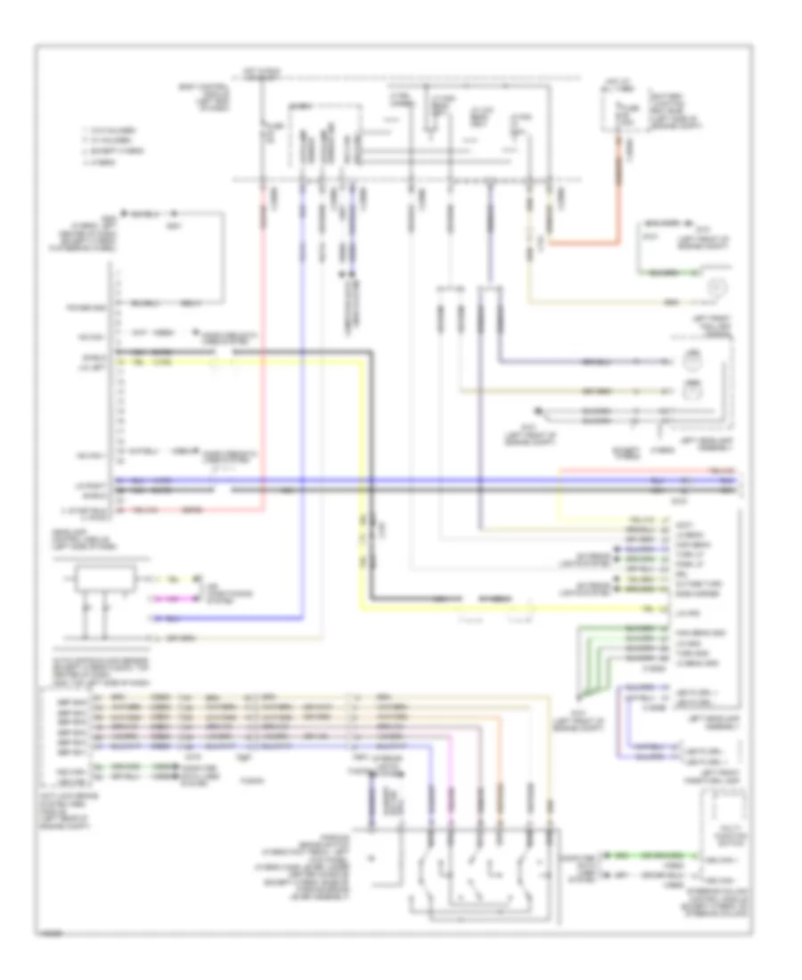 Headlights Wiring Diagram 1 of 2 for Ford Fusion Titanium Hybrid 2014