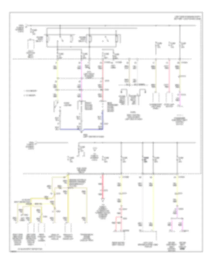 Power Distribution Wiring Diagram, Hybrid (3 of 8) for Ford Fusion Titanium Hybrid 2014