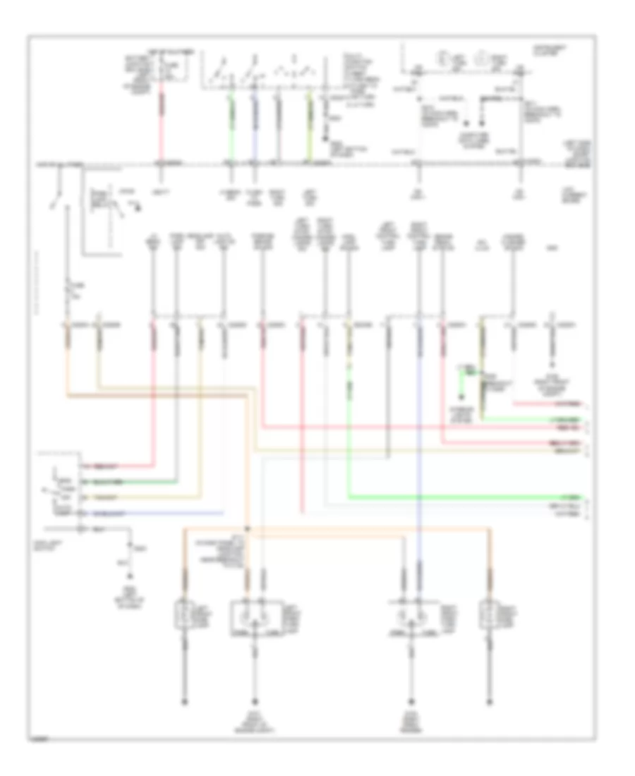 Exterior Lamps Wiring Diagram 1 of 2 for Ford Five Hundred Limited 2006