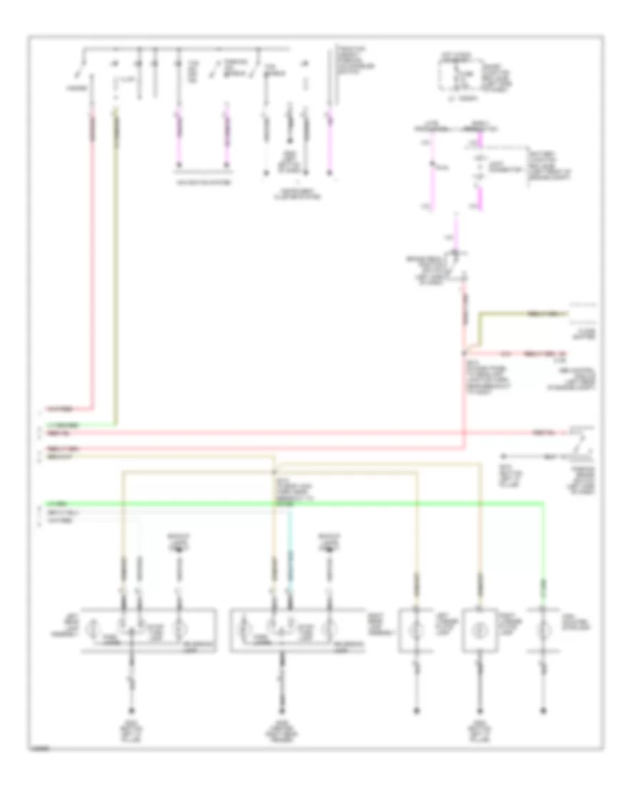 Exterior Lamps Wiring Diagram 2 of 2 for Ford Five Hundred Limited 2006