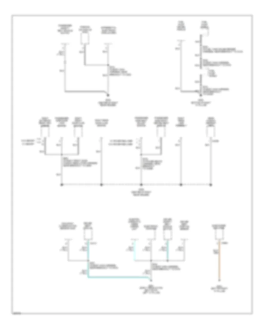 Ground Distribution Wiring Diagram 4 of 4 for Ford Five Hundred Limited 2006