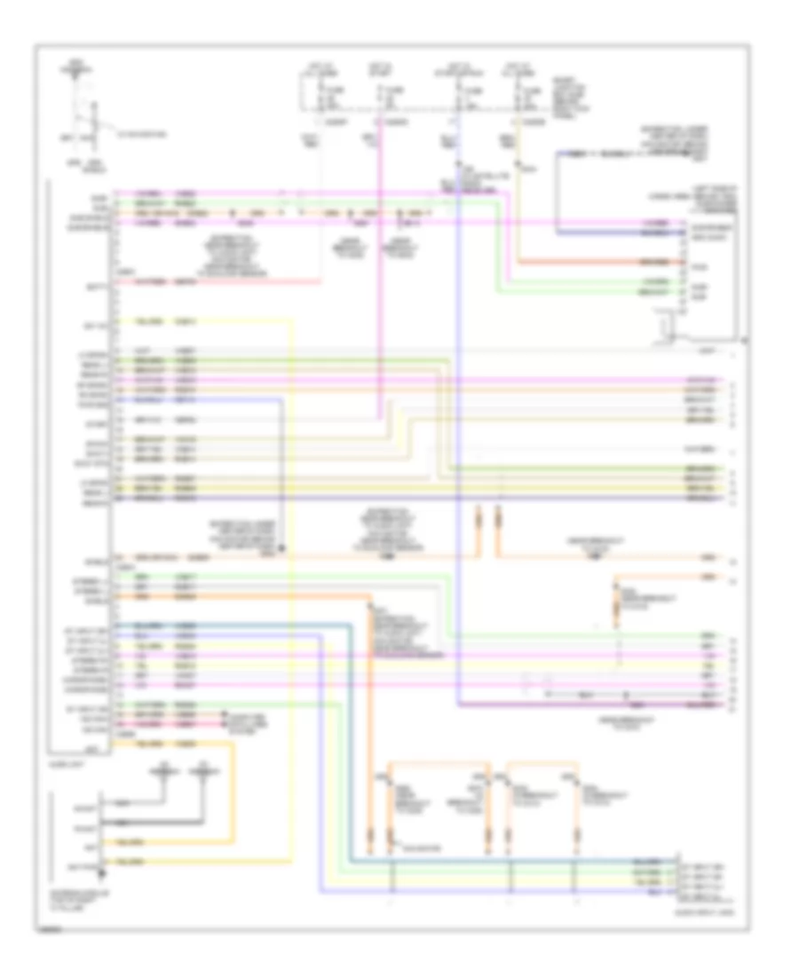 Audiophile Sound Radio Wiring Diagram, without DVD (1 of 2) for Ford Expedition 2007