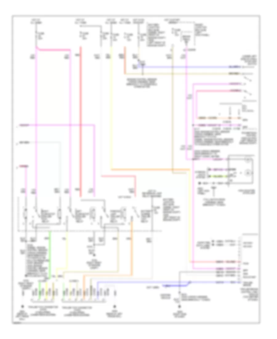 Exterior Lamps Wiring Diagram, Except Cutaway  Stripped Chassis (2 of 2) for Ford Cutaway E250 2010