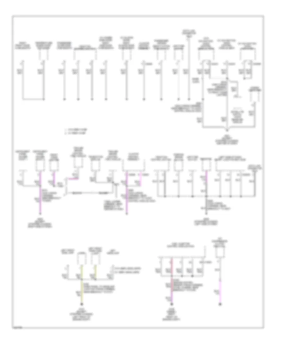 Ground Distribution Wiring Diagram 5 of 5 for Ford Cutaway E250 2010