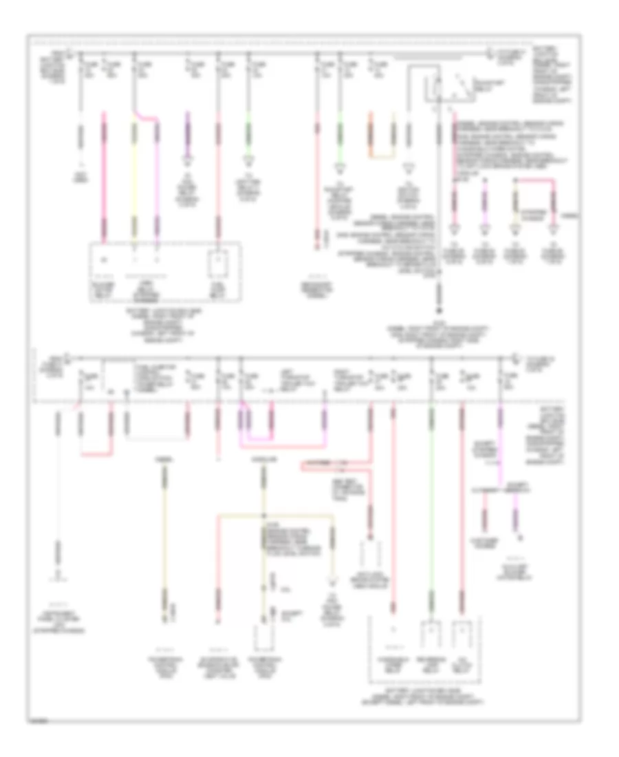 Power Distribution Wiring Diagram (2 of 9) for Ford Cutaway E250 2010