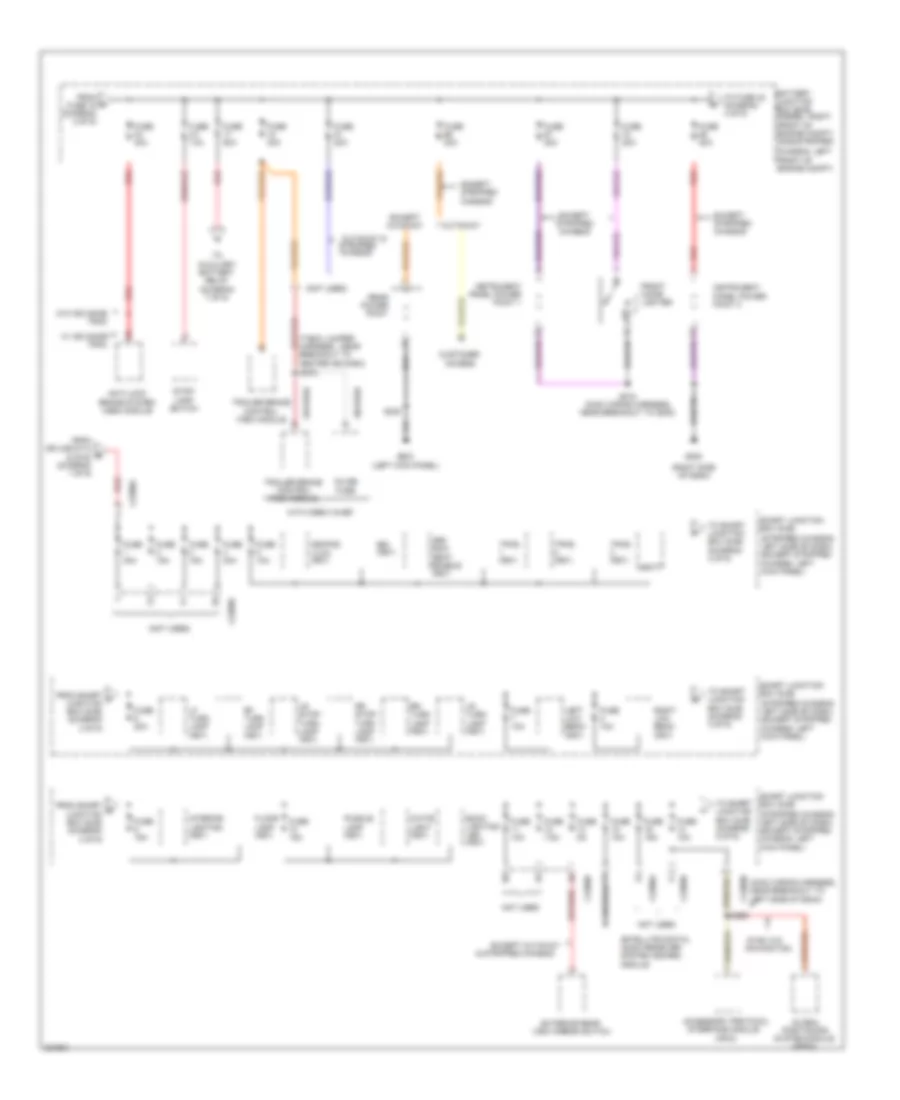 Power Distribution Wiring Diagram (3 of 9) for Ford Cutaway E250 2010