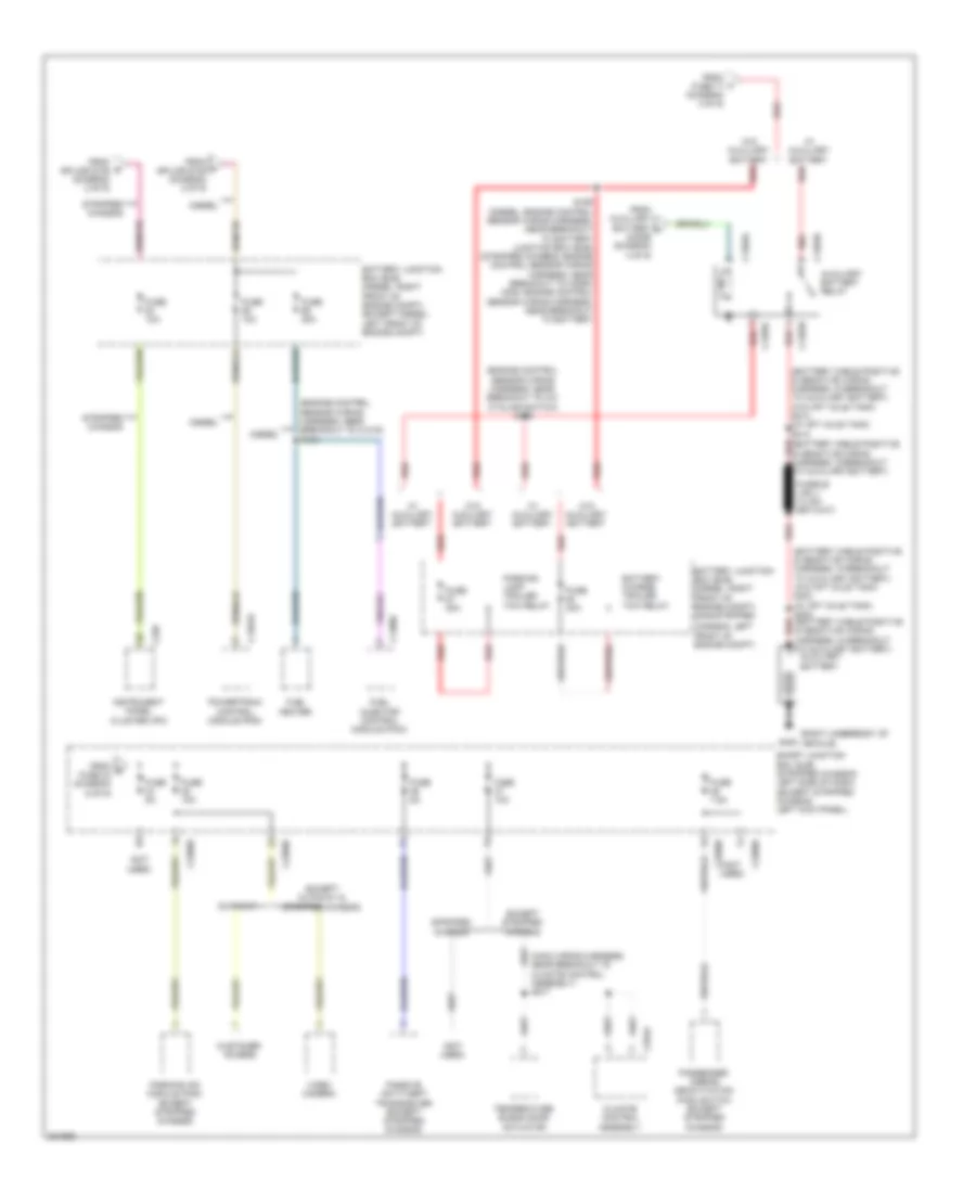 Power Distribution Wiring Diagram 7 of 9 for Ford Cutaway E250 2010