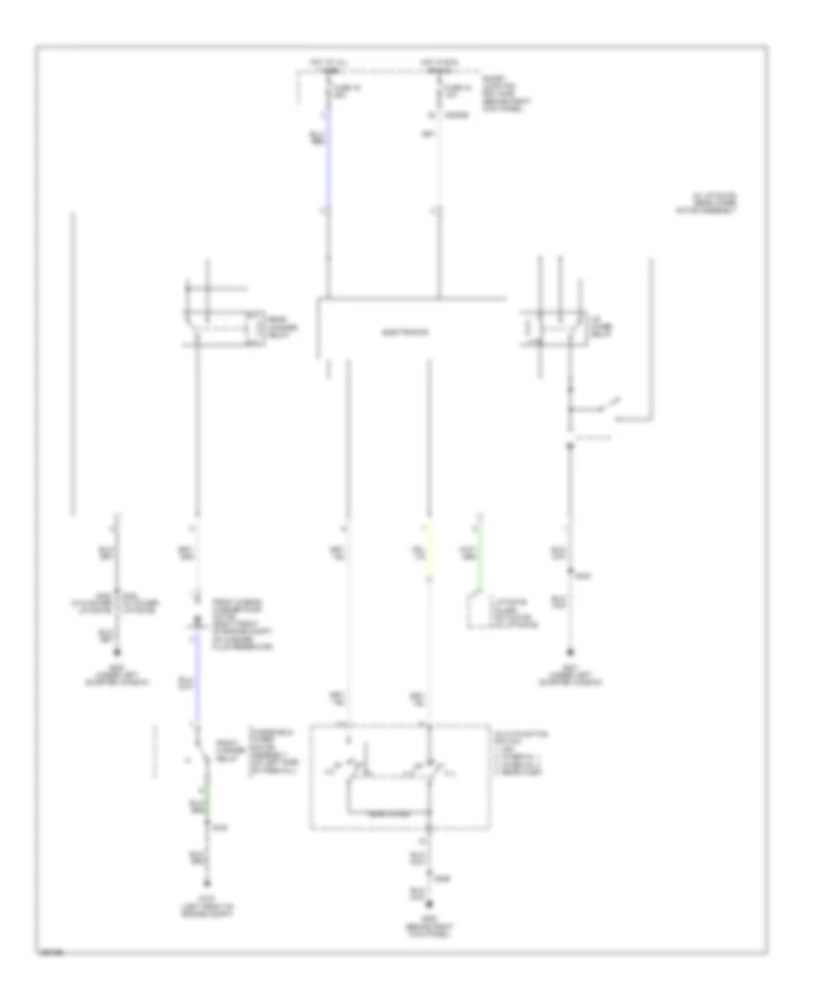 Электросхема заднего стеклоочистителя и омывателя стекла для Ford Expedition EL 2007