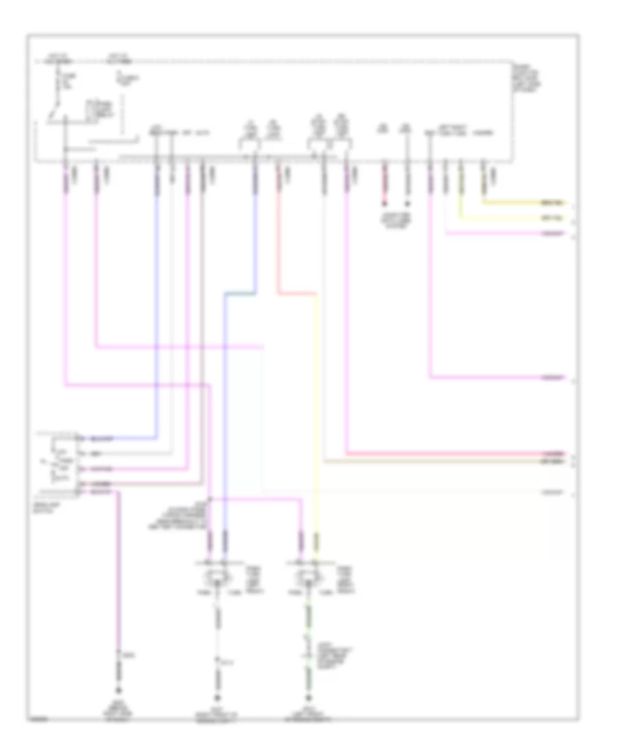 Exterior Lamps Wiring Diagram 1 of 2 for Ford Edge Limited 2008
