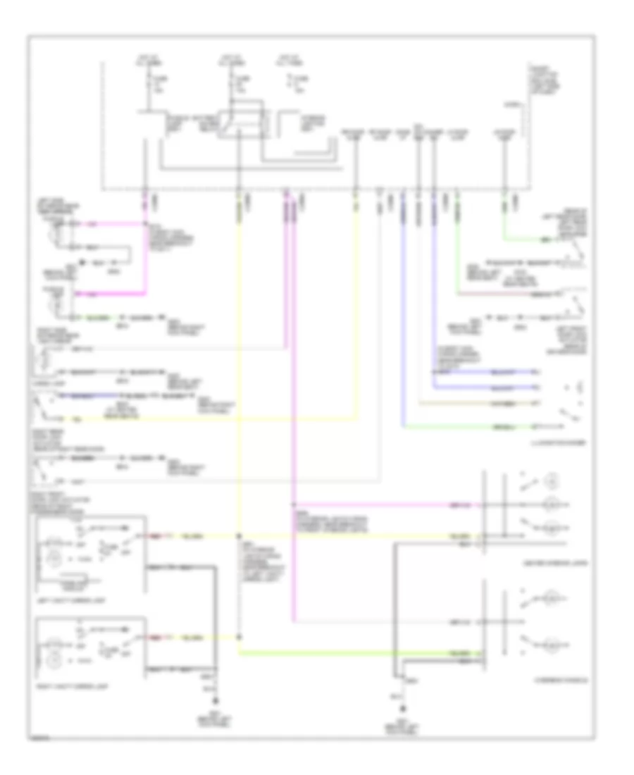 Courtesy Lamps Wiring Diagram for Ford Edge Limited 2008