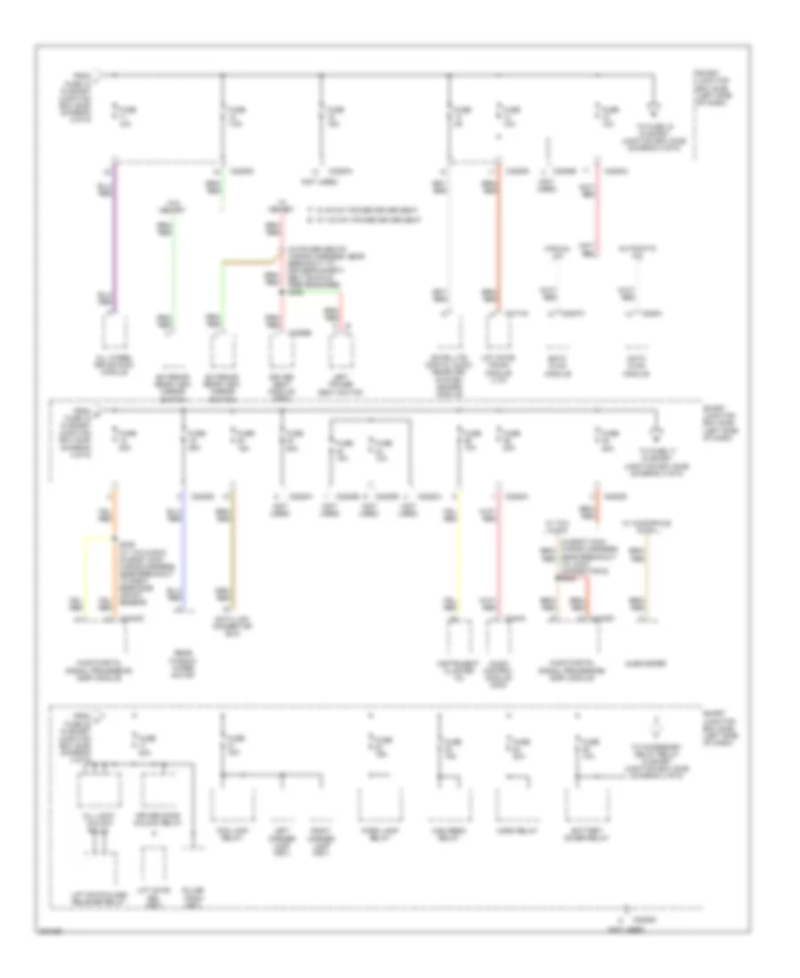Power Distribution Wiring Diagram (3 of 5) for Ford Edge Limited 2008