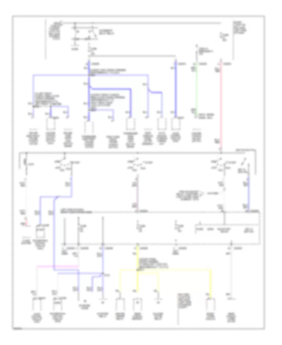 Power Distribution Wiring Diagram 4 of 5 for Ford Edge Limited 2008