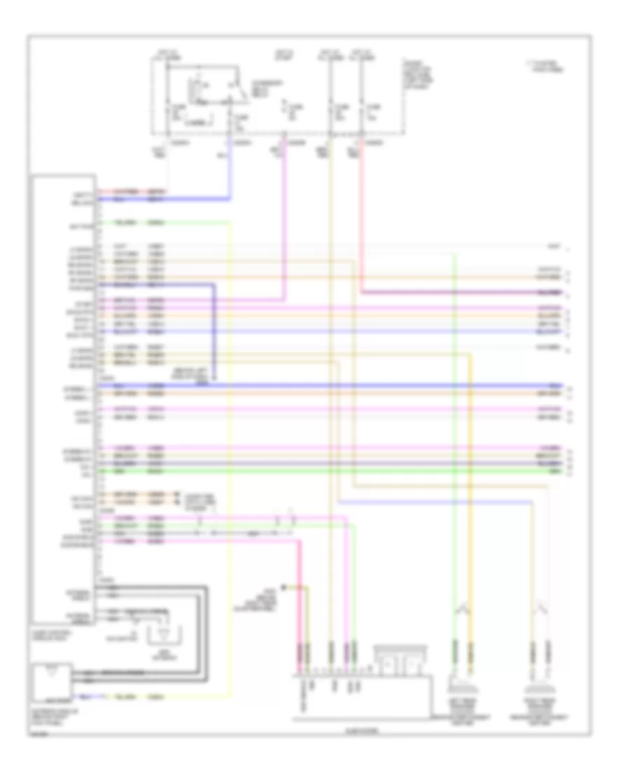 Premium Radio Wiring Diagram, with SYNC (1 of 3) for Ford Edge Limited 2008