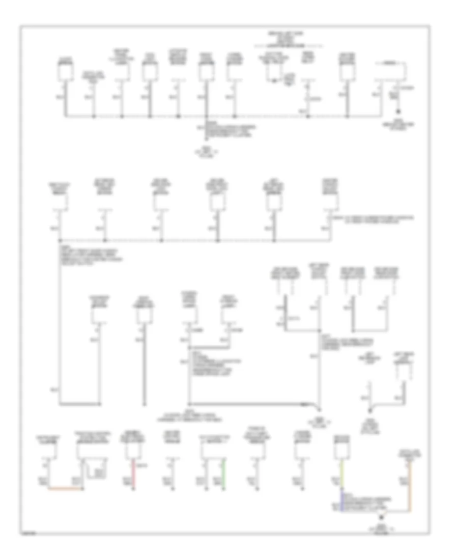 Ground Distribution Wiring Diagram 2 of 4 for Ford Focus ZX3 S 2006