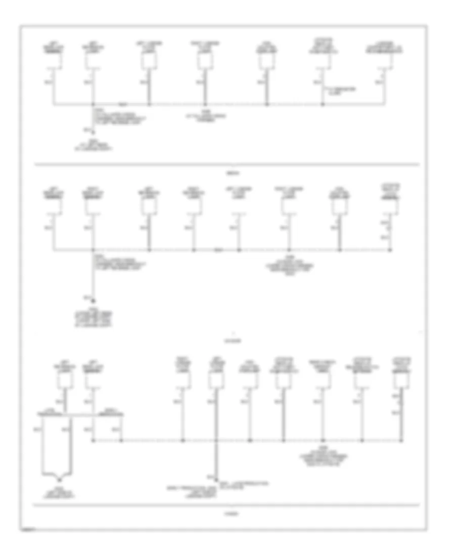Ground Distribution Wiring Diagram (4 of 4) for Ford Focus ZX3 S 2006