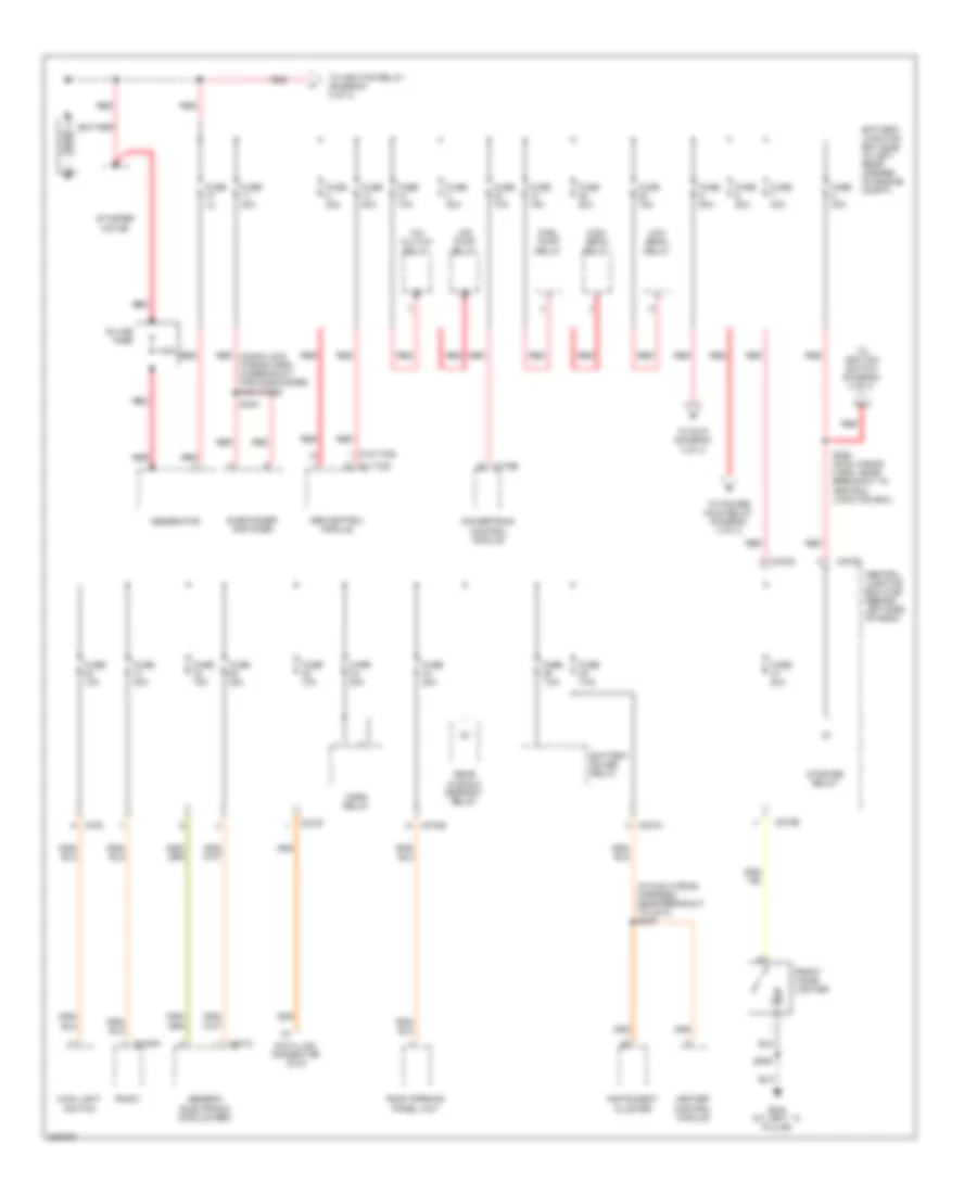 Power Distribution Wiring Diagram, Late Production (1 of 4) for Ford Focus ZX3 S 2006