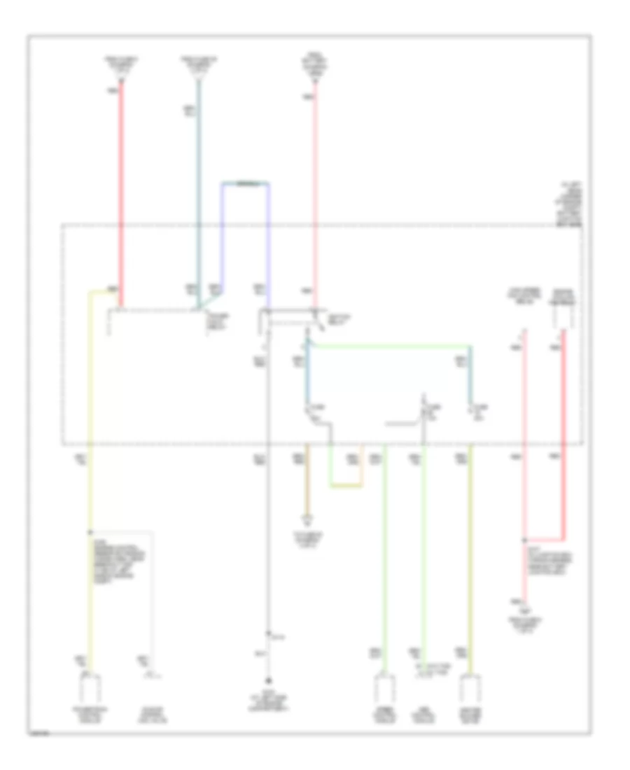 Power Distribution Wiring Diagram, Late Production (3 of 4) for Ford Focus ZX3 S 2006