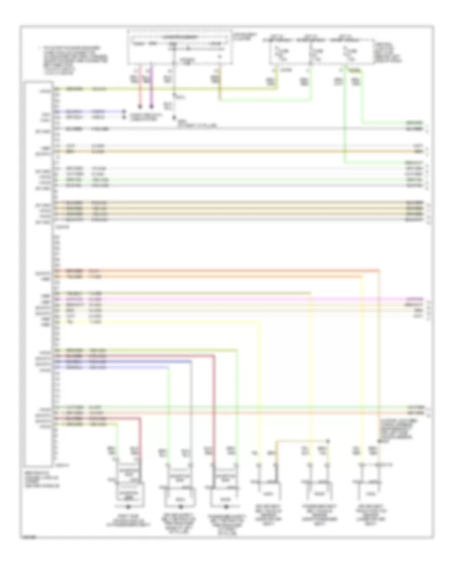 Supplemental Restraints Wiring Diagram 1 of 2 for Ford Focus ZX3 S 2006