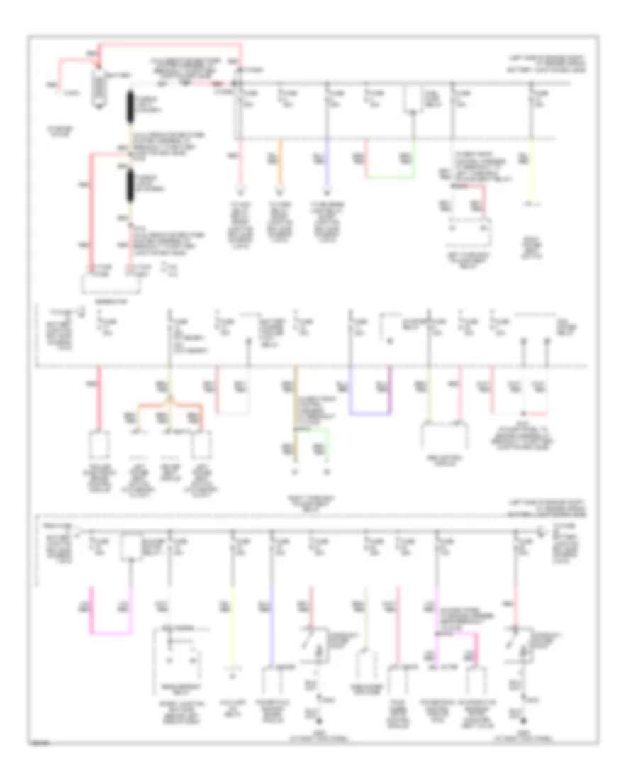 Power Distribution Wiring Diagram 1 of 6 for Ford Explorer 2007