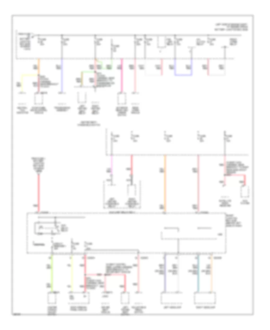 Power Distribution Wiring Diagram (2 of 6) for Ford Explorer 2007