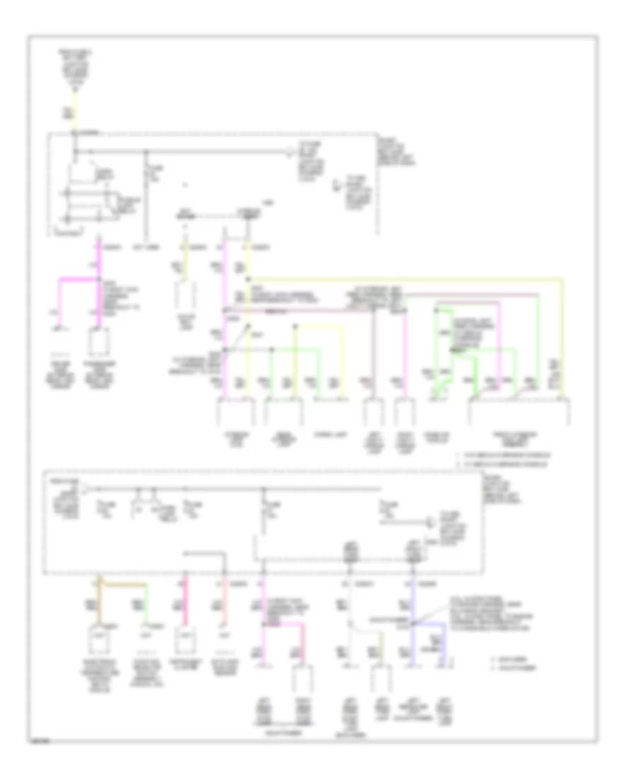 Power Distribution Wiring Diagram (3 of 6) for Ford Explorer 2007