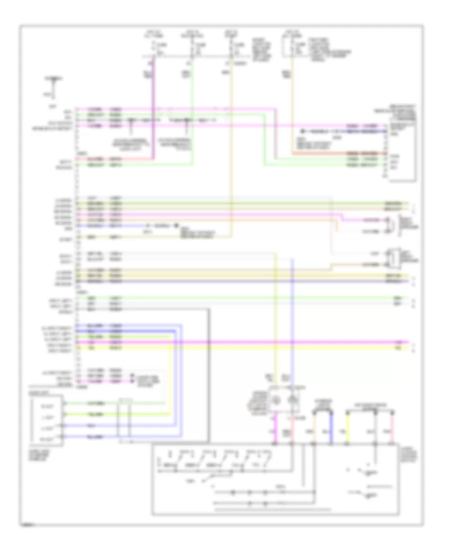 Premium Radio Wiring Diagram, with DVD (1 of 2) for Ford Explorer 2007
