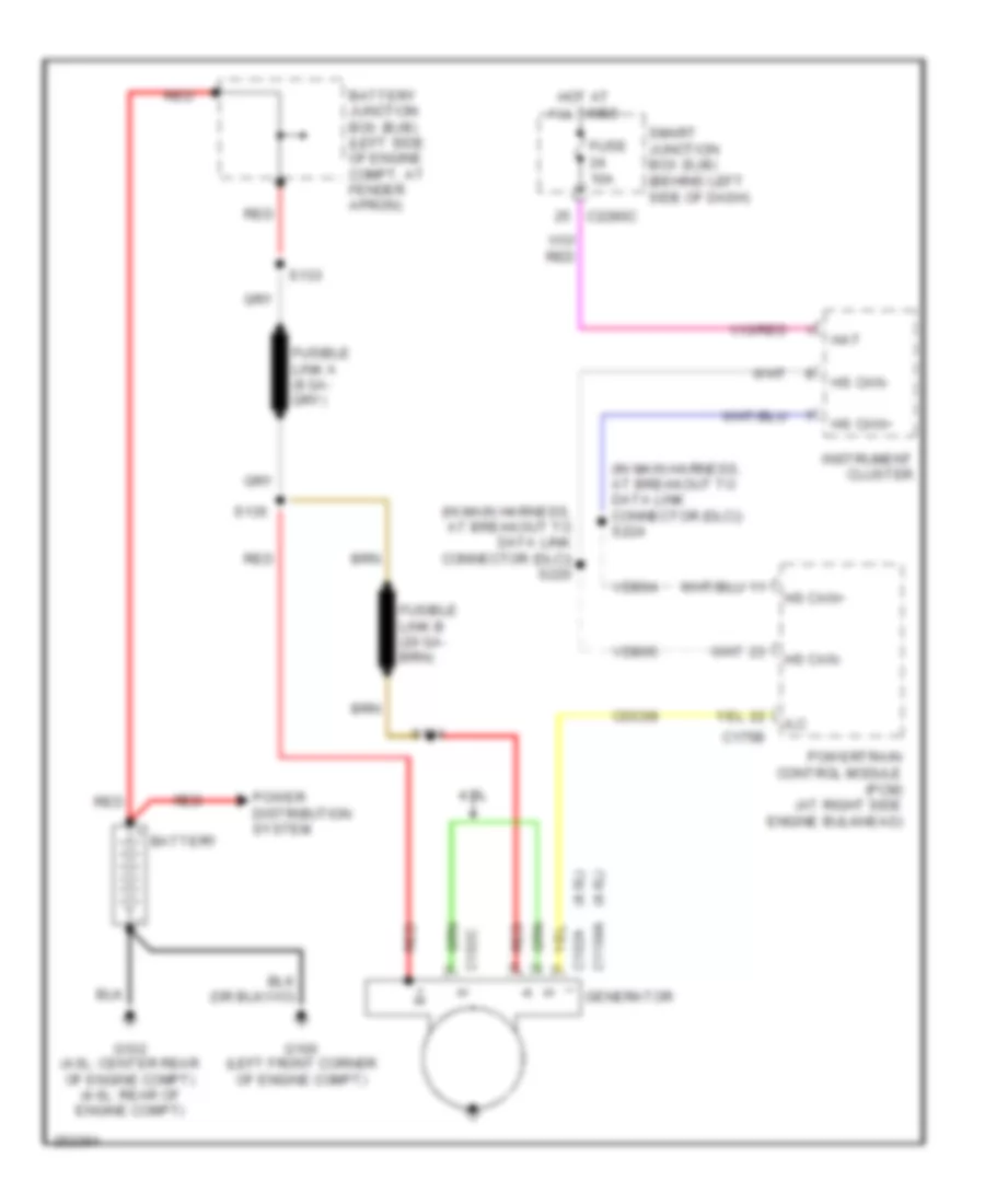 Charging Wiring Diagram for Ford Explorer 2007