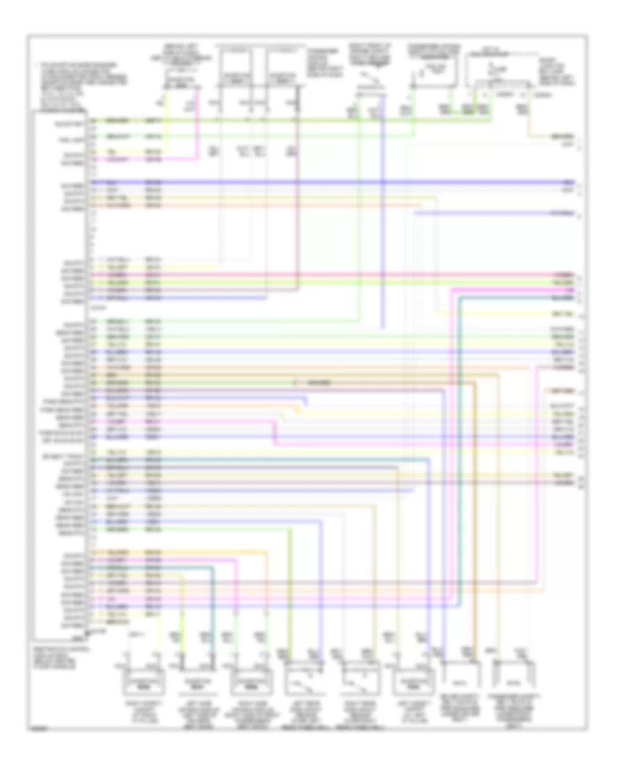 Supplemental Restraints Wiring Diagram 1 of 2 for Ford Explorer 2007