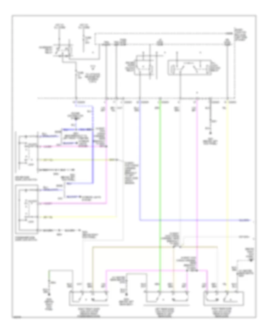 Forced Entry Wiring Diagram 1 of 2 for Ford Edge SE 2008