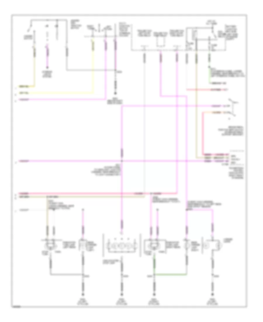 Exterior Lamps Wiring Diagram 2 of 2 for Ford Edge SE 2008