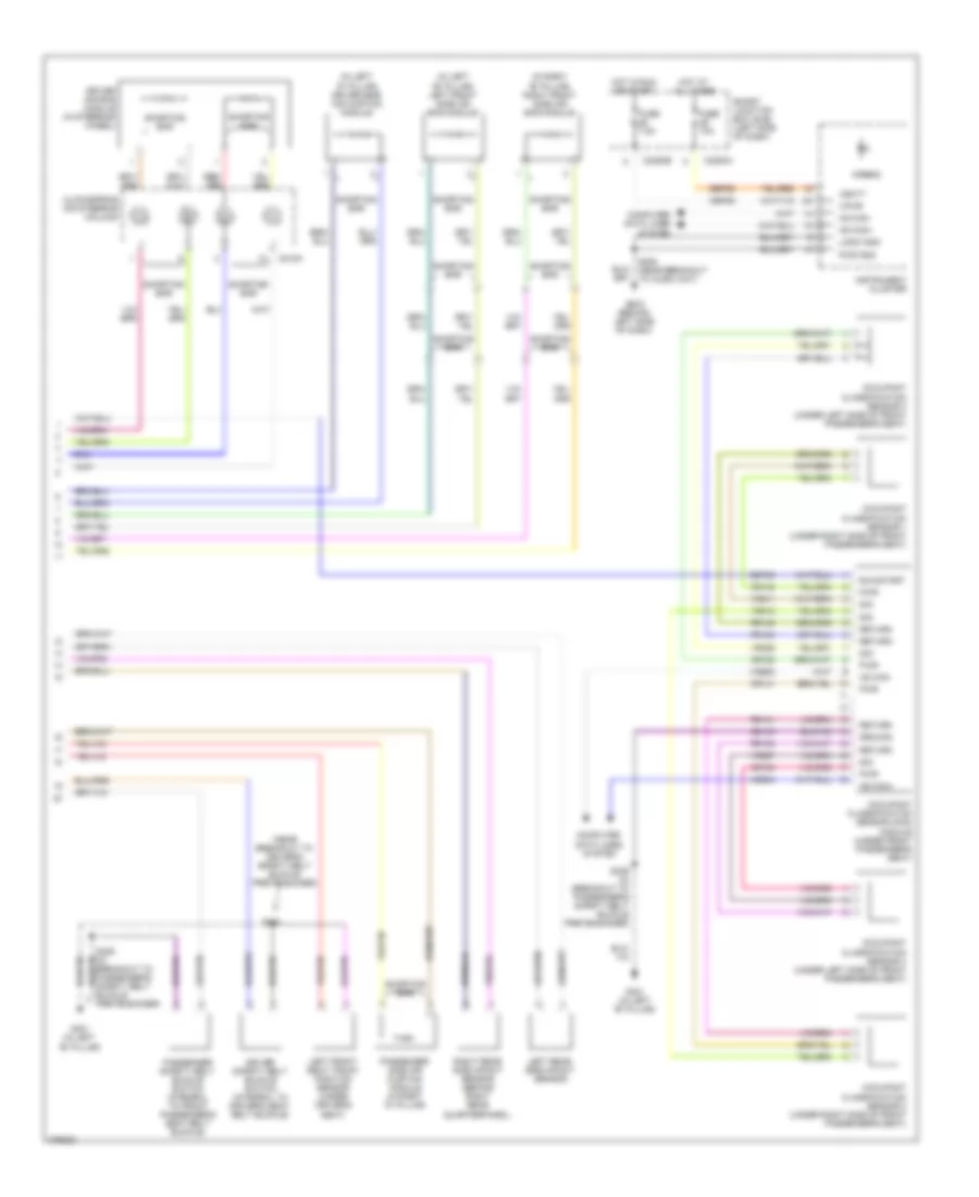Supplemental Restraints Wiring Diagram (2 of 2) for Ford Edge SE 2008