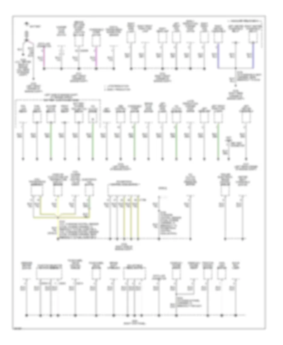 Ground Distribution Wiring Diagram 1 of 3 for Ford Explorer Sport Trac 2007