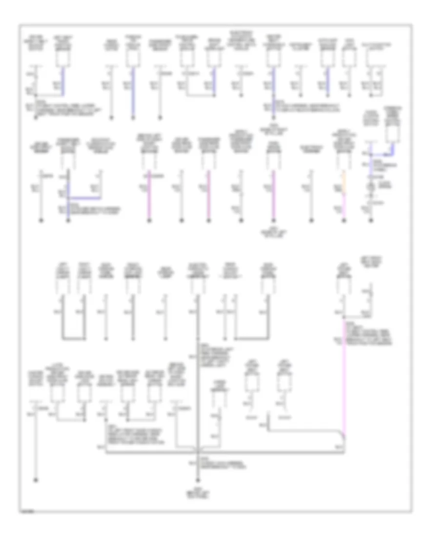 Ground Distribution Wiring Diagram 2 of 3 for Ford Explorer Sport Trac 2007