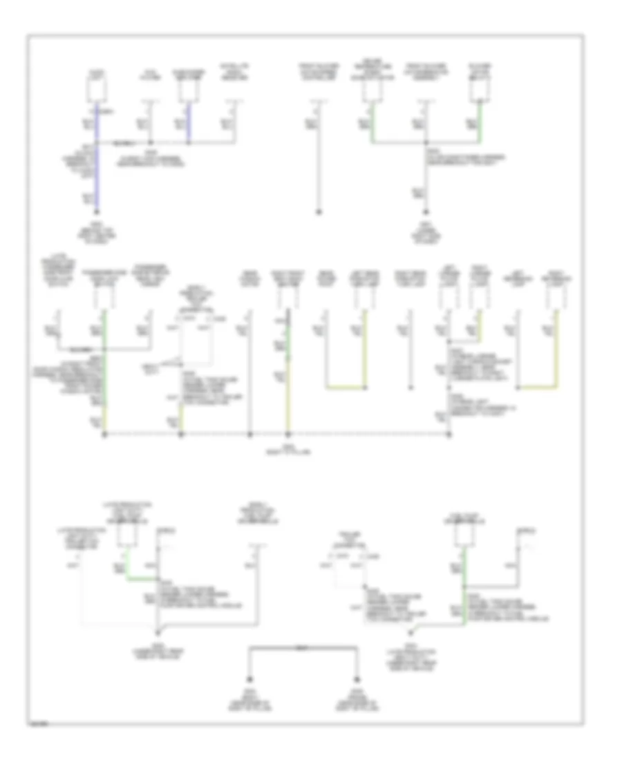Ground Distribution Wiring Diagram 3 of 3 for Ford Explorer Sport Trac 2007