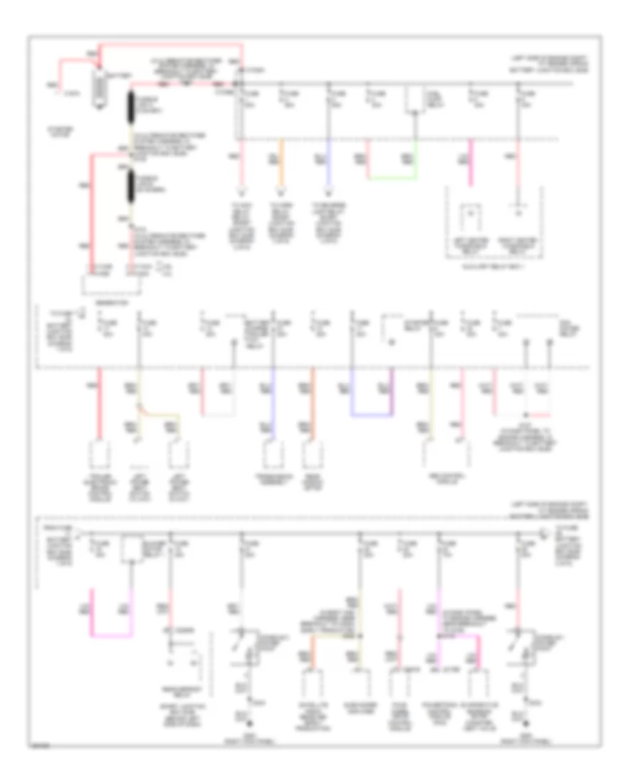 Power Distribution Wiring Diagram 1 of 6 for Ford Explorer Sport Trac 2007