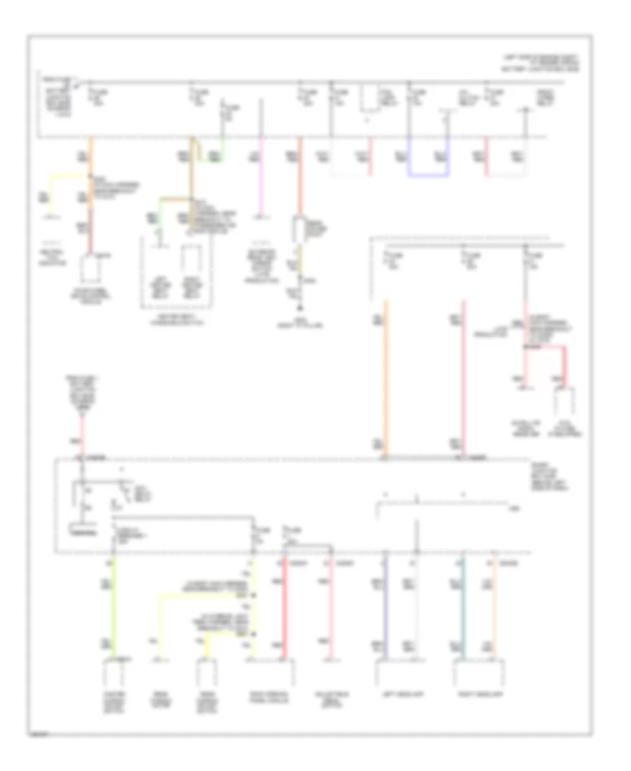 Power Distribution Wiring Diagram (2 of 6) for Ford Explorer Sport Trac 2007
