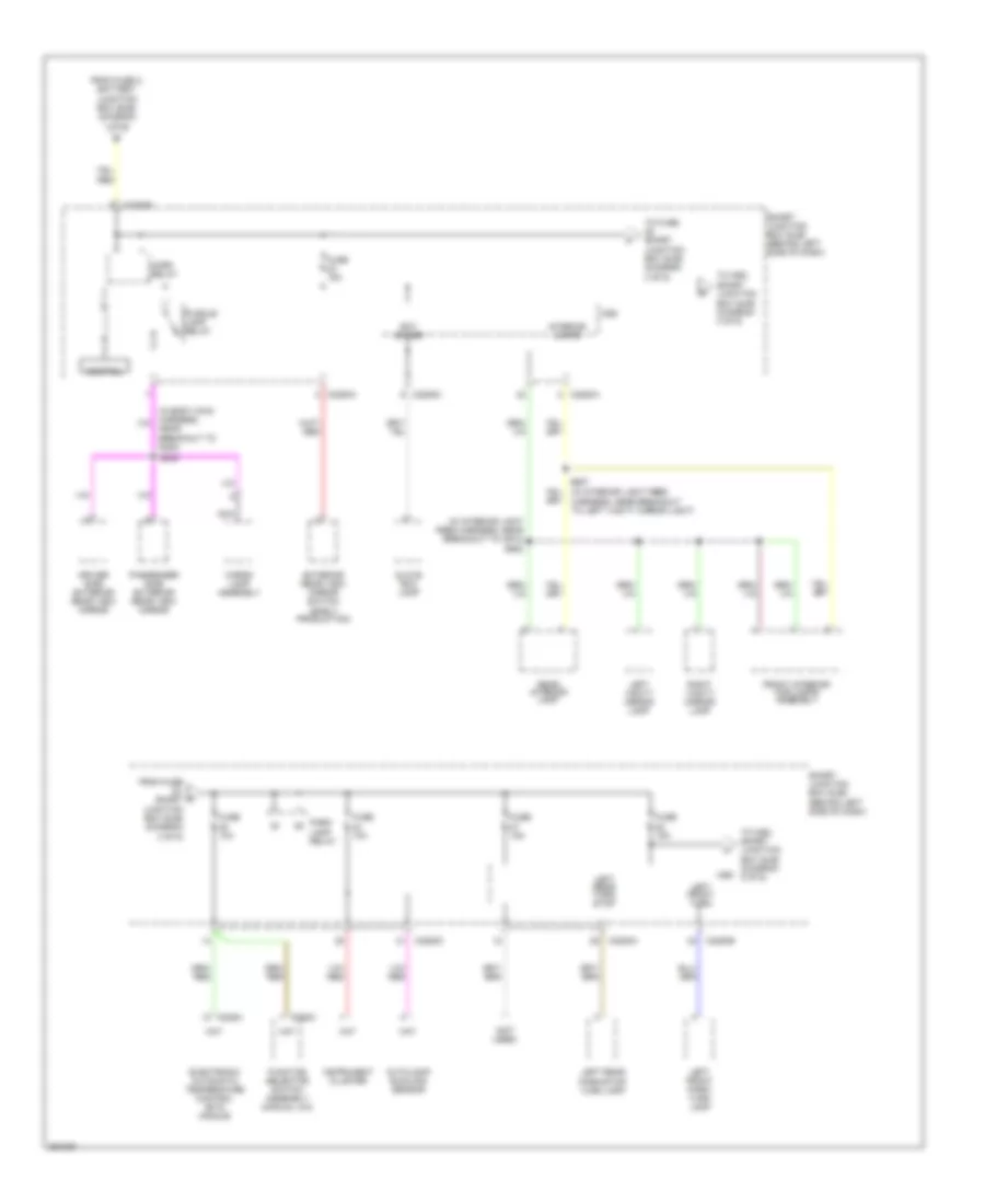 Power Distribution Wiring Diagram 3 of 6 for Ford Explorer Sport Trac 2007